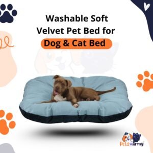 Rectangular Washable Soft Velvet Pet Bed for Dog and Cat