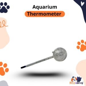 Aquarium Thermometer with Glass Suction Cup Fish Tank Temperature Measuring Device